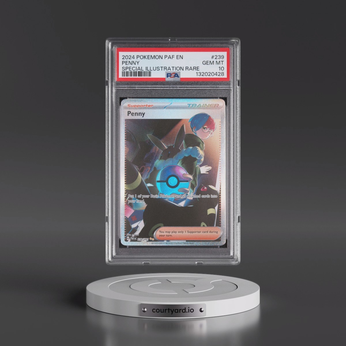 2024 Pokémon Paf EN-Paldean Fates #239 Penny - Special Illustration Rare (PSA 10 GEM MINT)