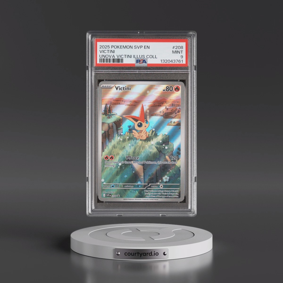 2025 Pokémon Svp EN-SV Black Star Promo #208 Victini - Unova Victini Illustration Collection (PSA 9 MINT)