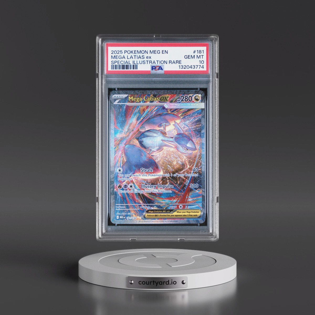 2025 Pokémon Meg EN-Mega Evolution #181 Mega Latias EX - Holo Special Illustration Rare (PSA 10 GEM MINT)