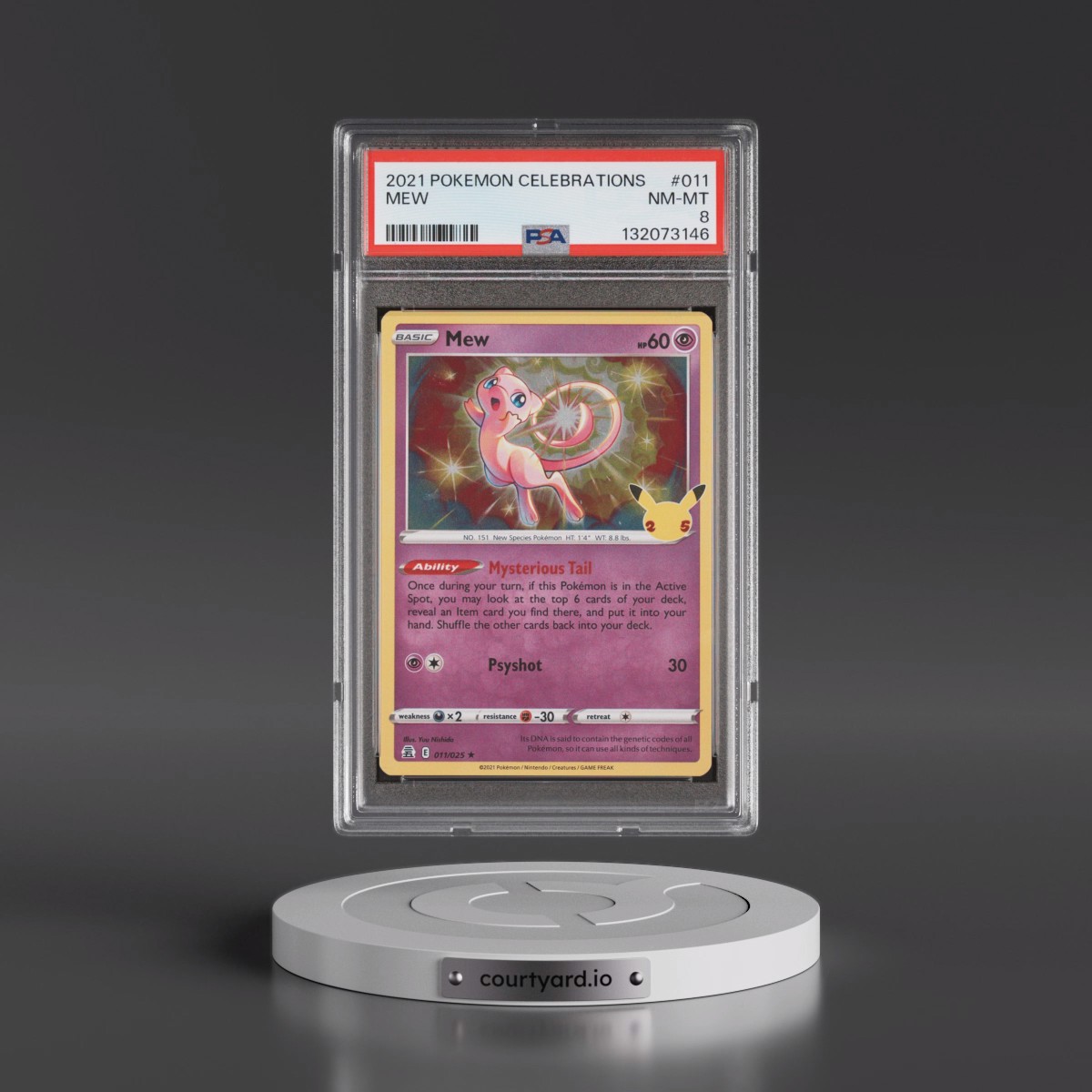 2021 Pokémon Celebrations #011 Mew (PSA 8 NM-MT)