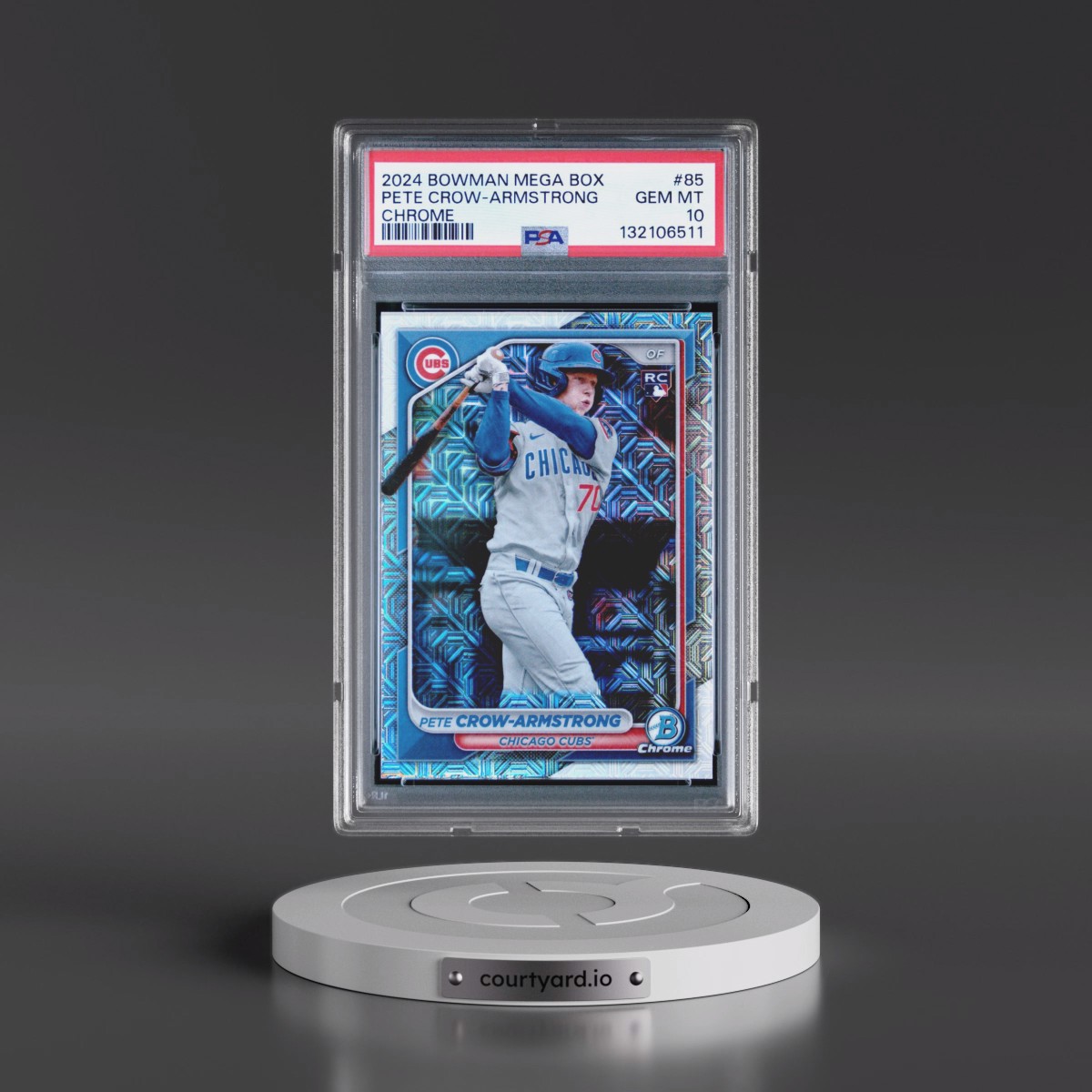 2024 Bowman Mega Box Chrome #85 Pete Crow-Armstrong (PSA 10 GEM MINT)