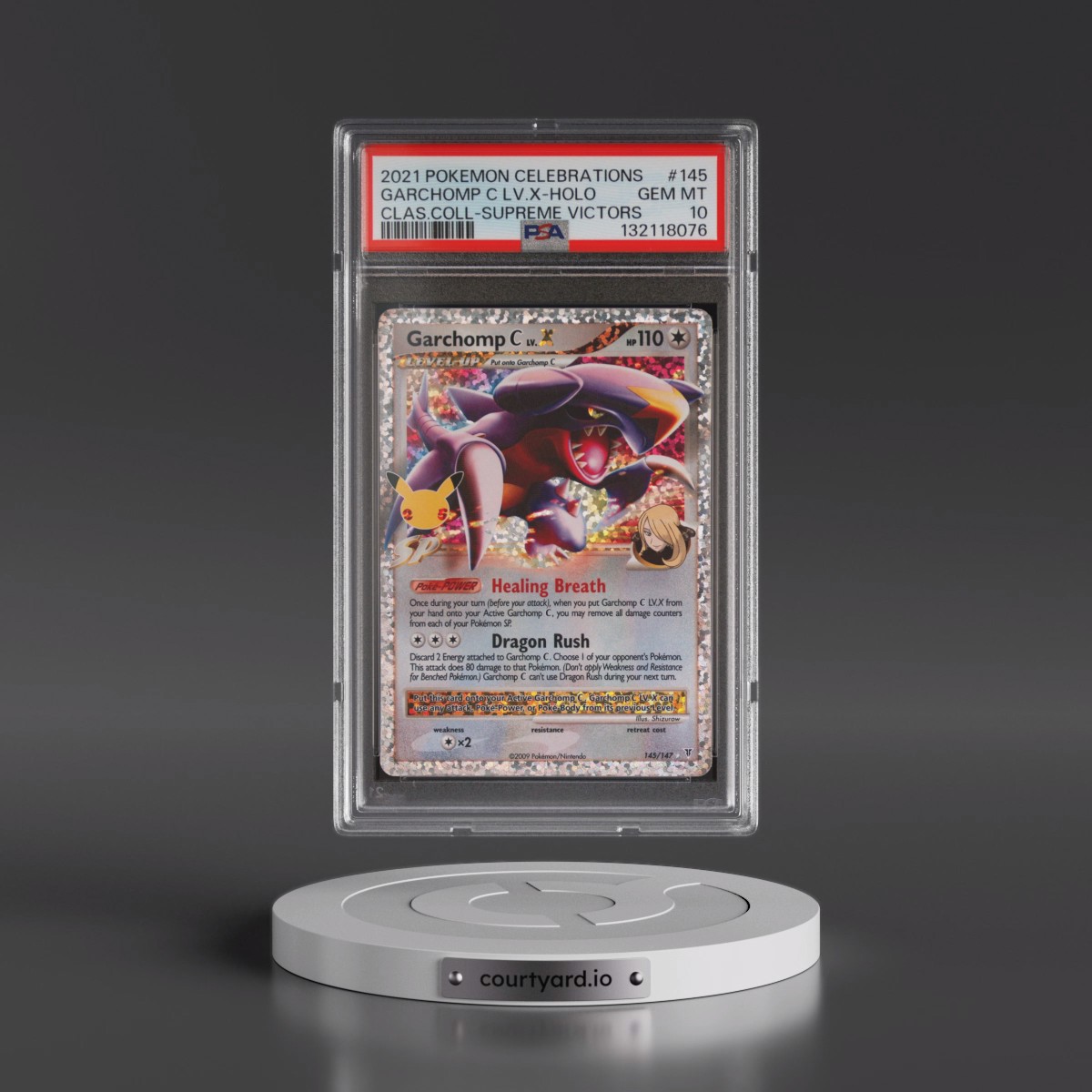 2021 Pokémon Celebrations Classic Collection #145 Garchomp C LV.X - Holo (PSA 10 GEM MINT)