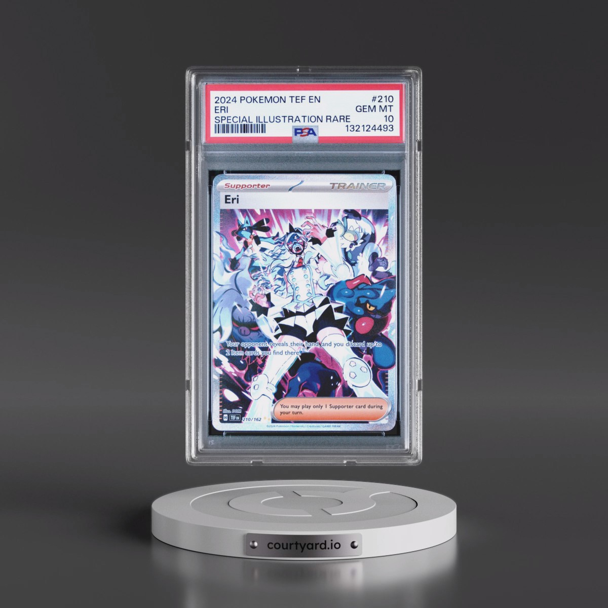 2024 Pokémon Tef EN-Temporal Forces #210 Eri - Special Illustration Rare (PSA 10 GEM MINT)