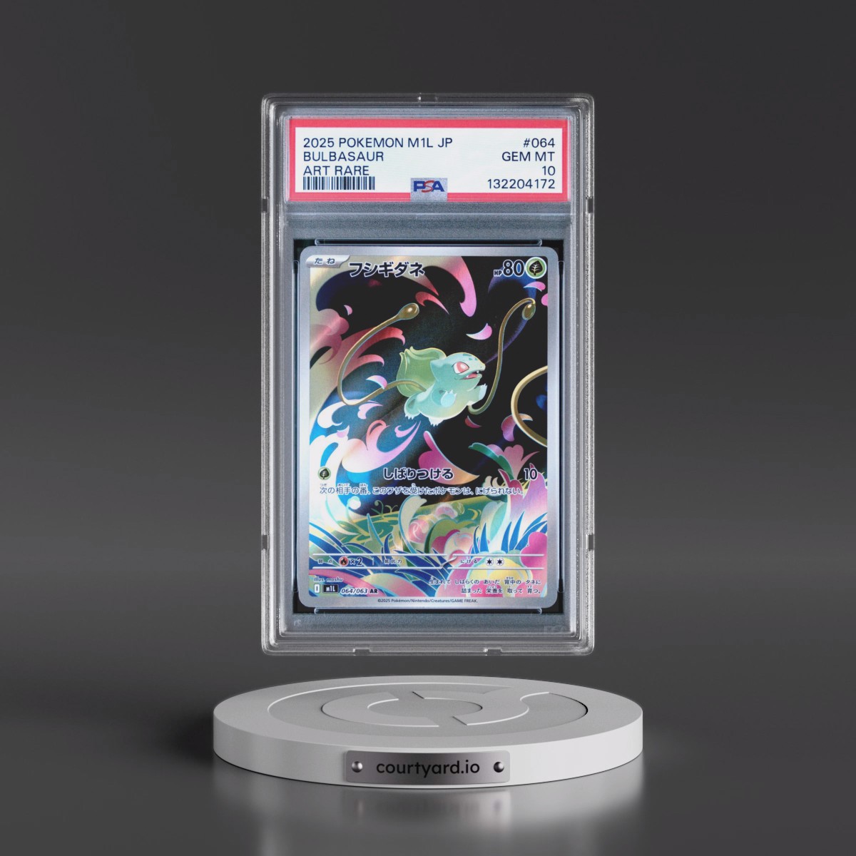 2025 Pokémon M1l-Mega Brave #064 Bulbasaur - Art Rare (PSA 10 GEM MINT)
