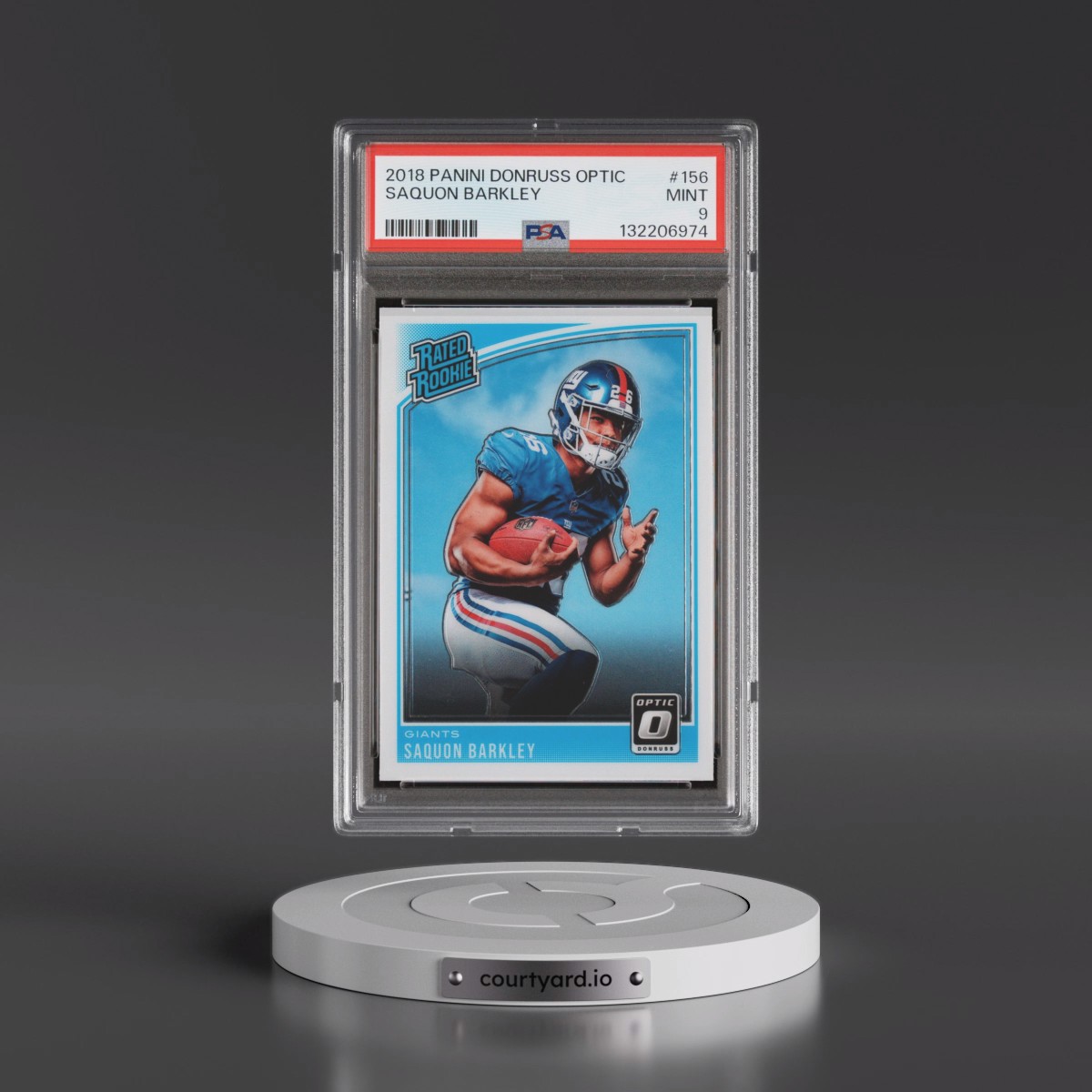 2018 Panini Donruss Optic #156 Saquon Barkley (PSA 9 MINT)