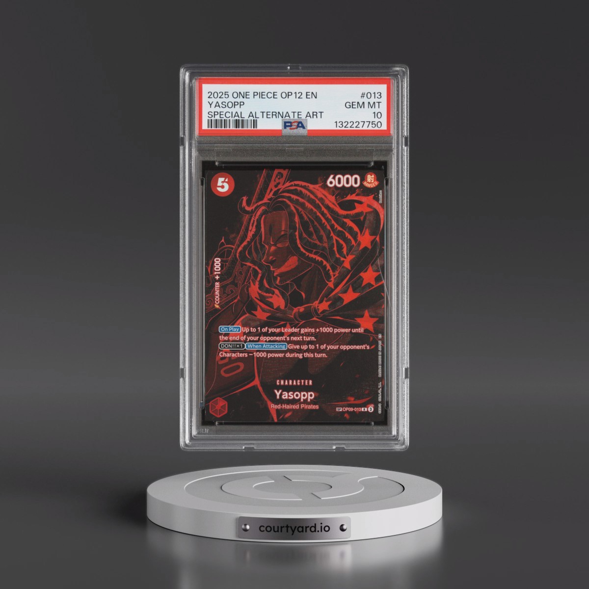 2025 One Piece OP12-Legacy of the Master #013 Yasopp - Special Alternate Art (PSA 10 GEM MINT)
