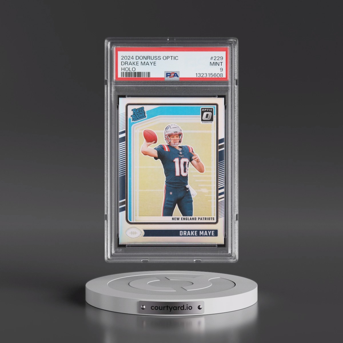 2024 Panini Donruss Optic #229 Drake Maye - Holo (PSA 9 MINT)