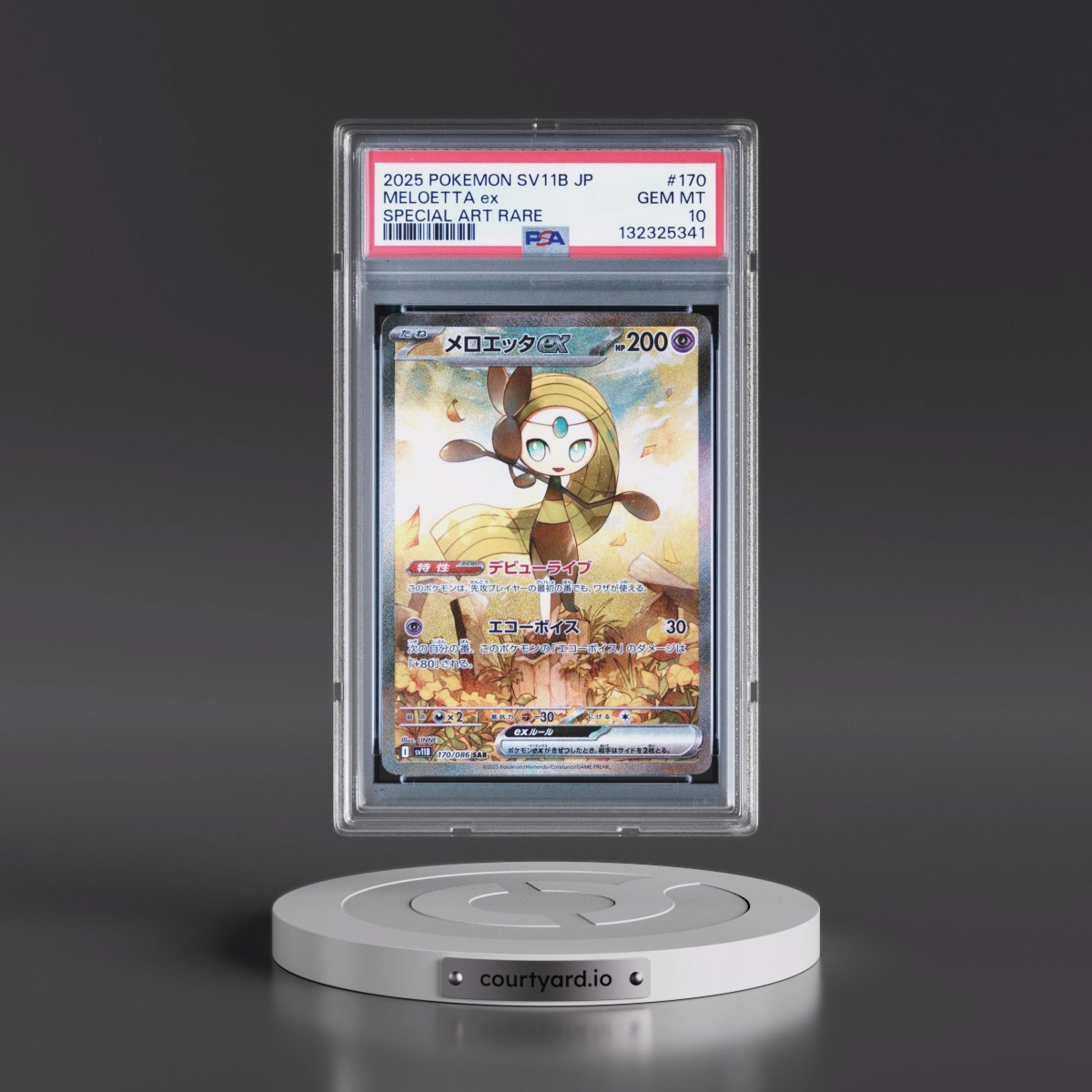 2025 Pokémon Sv11b-Black Bolt #170 Meloetta EX - Holo Special Art Rare (PSA 10 GEM MINT)