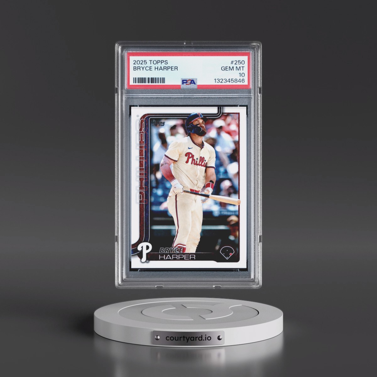 2025 Topps #250 Bryce Harper (PSA 10 GEM MINT)