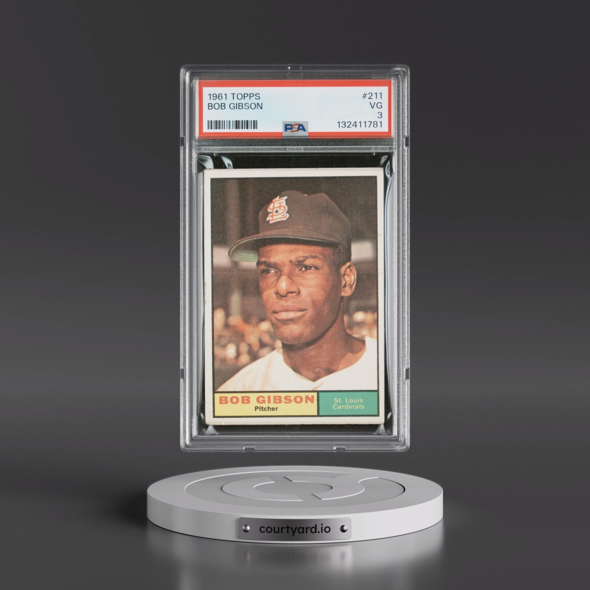 1961 Topps #211 Bob Gibson (PSA 3 VG)
