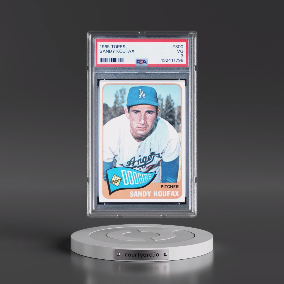 1965 Topps #300 Sandy Koufax (PSA 3 VG)