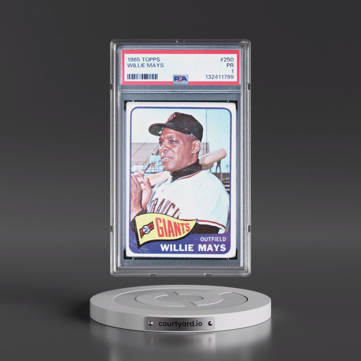 1965 Topps #250 Willie Mays (PSA 1 PR)