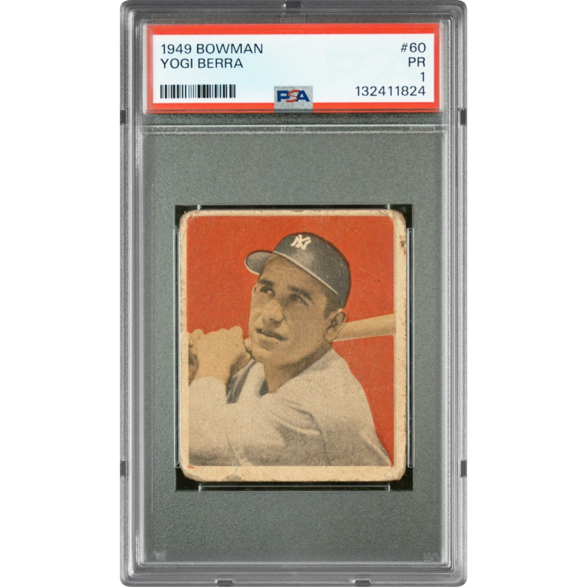 1949 Bowman #60 Yogi Berra (PSA 1 PR)