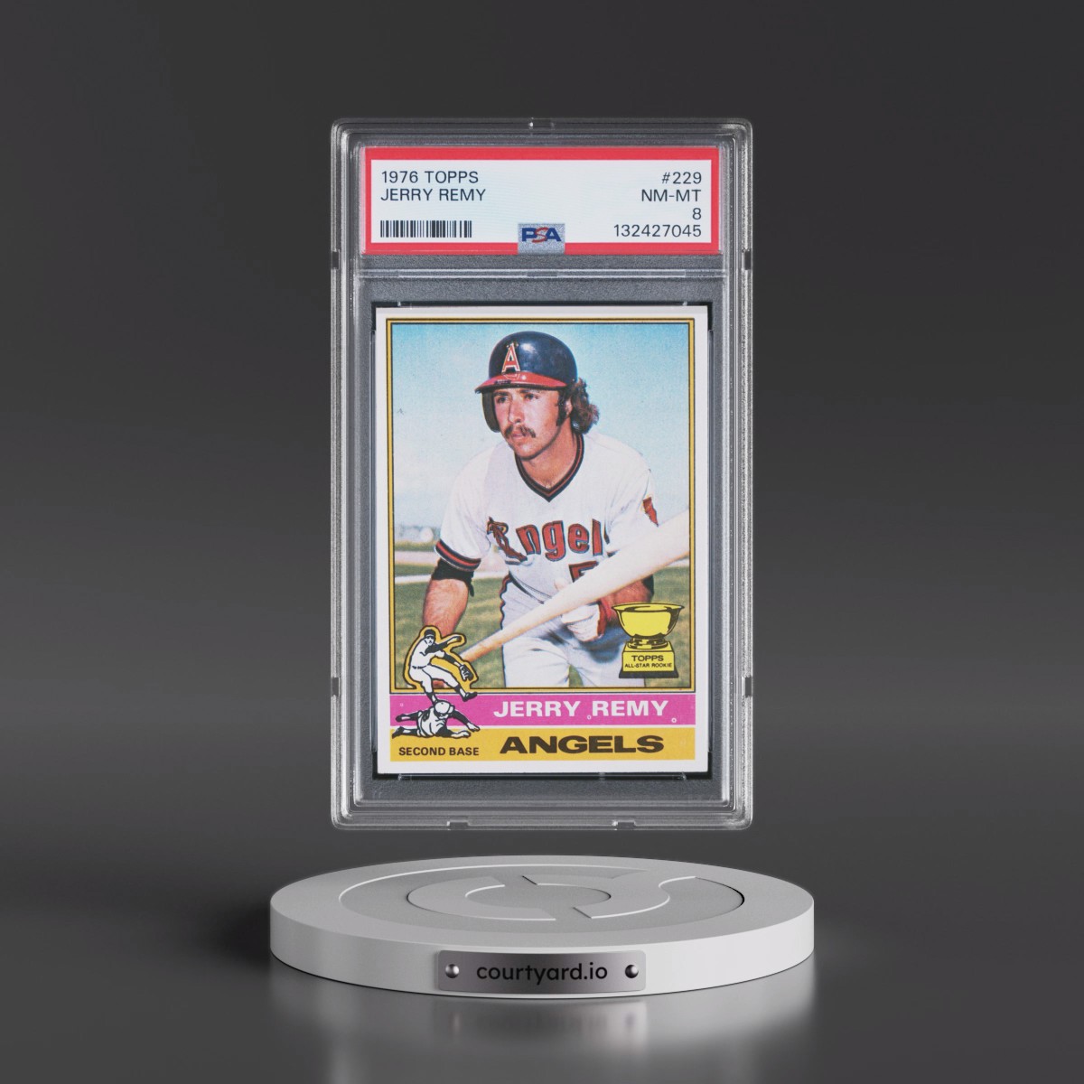 1976 Topps #229 Jerry Remy (PSA 8 NM-MT)