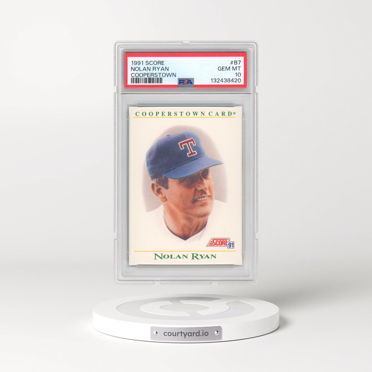 1991 Score Cooperstown #B7 Nolan Ryan (PSA 10 GEM MINT)