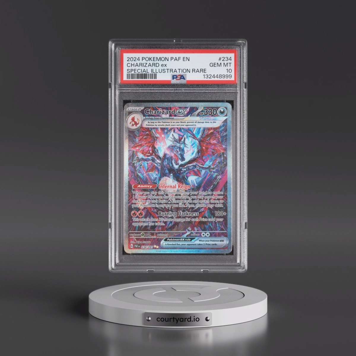 2024 Pokémon Paf EN-Paldean Fates #234 Charizard EX - Holo Special Illustration Rare (PSA 10 GEM MINT)