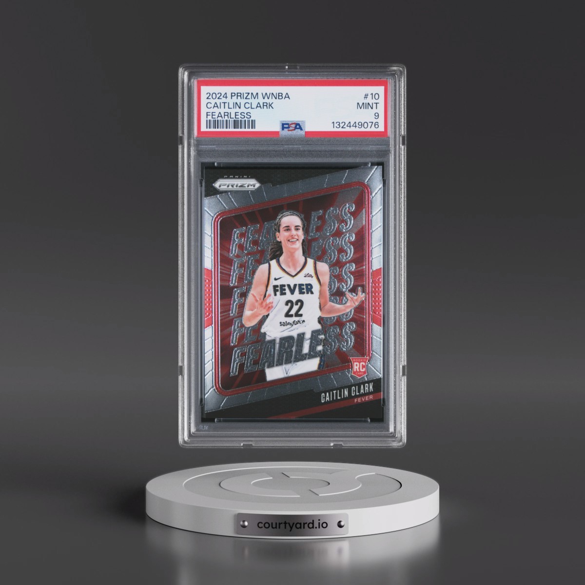 2024 Panini Prizm WNBA Fearless #10 Caitlin Clark (PSA 9 MINT)