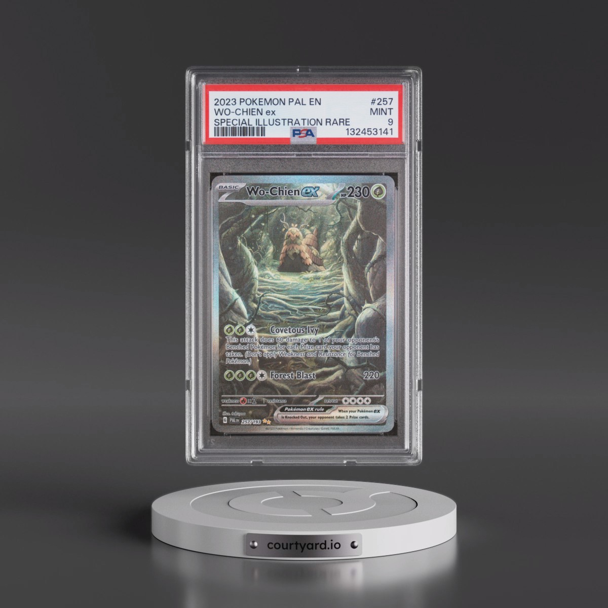2023 Pokémon Pal EN-Paldea Evolved #257 WO-Chien EX - Holo Special Illustration Rare (PSA 9 MINT)