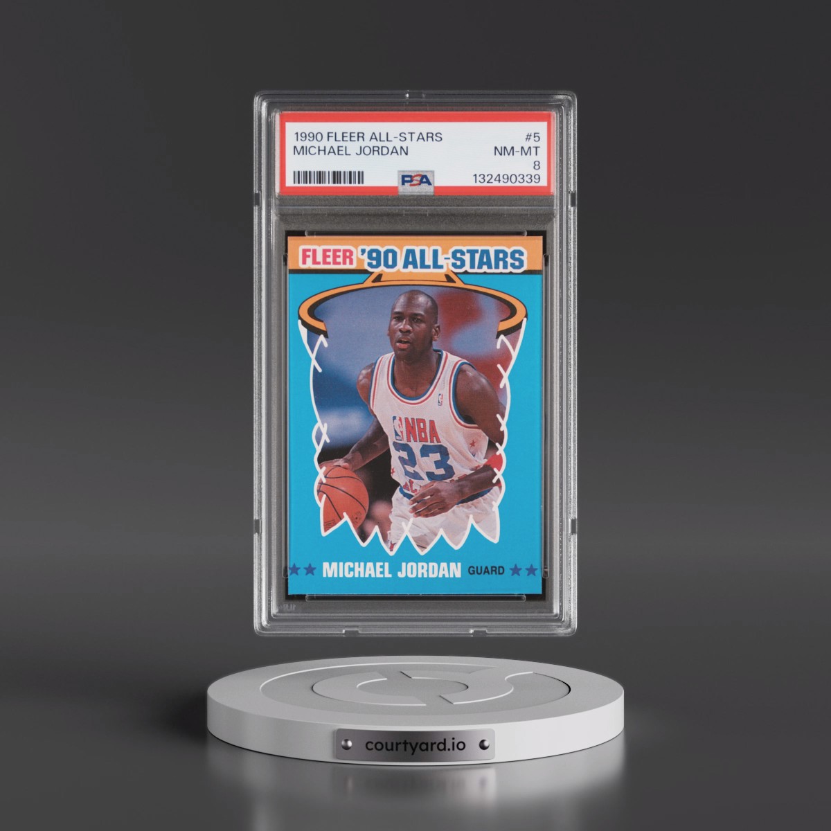 1990 Fleer All-Stars #5 Michael Jordan (PSA 8 NM-MT)
