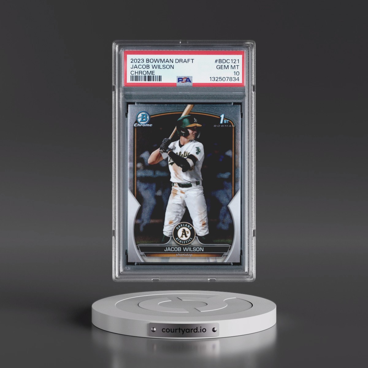 2023 Bowman Draft #BDC121 Jacob Wilson - Chrome (PSA 10 GEM MINT)