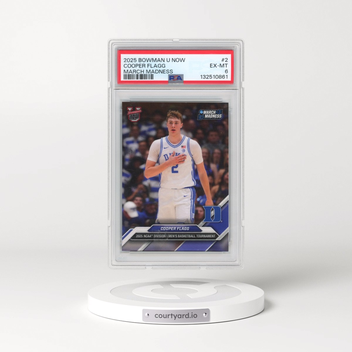 2025 Bowman U Now March Madness #2 Cooper Flagg (PSA 6 EX-MT)