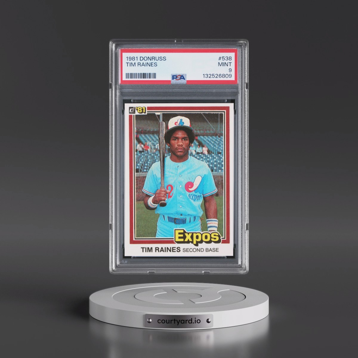 1981 Donruss #538 Tim Raines (PSA 9 MINT)