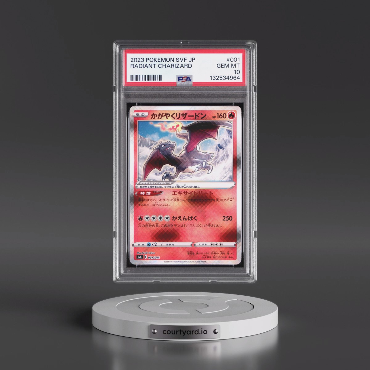 2023 Pokémon Svf-Ruler of the Black Flame Deck Build Box #001 Radiant Charizard - Holo (PSA 10 GEM MINT)