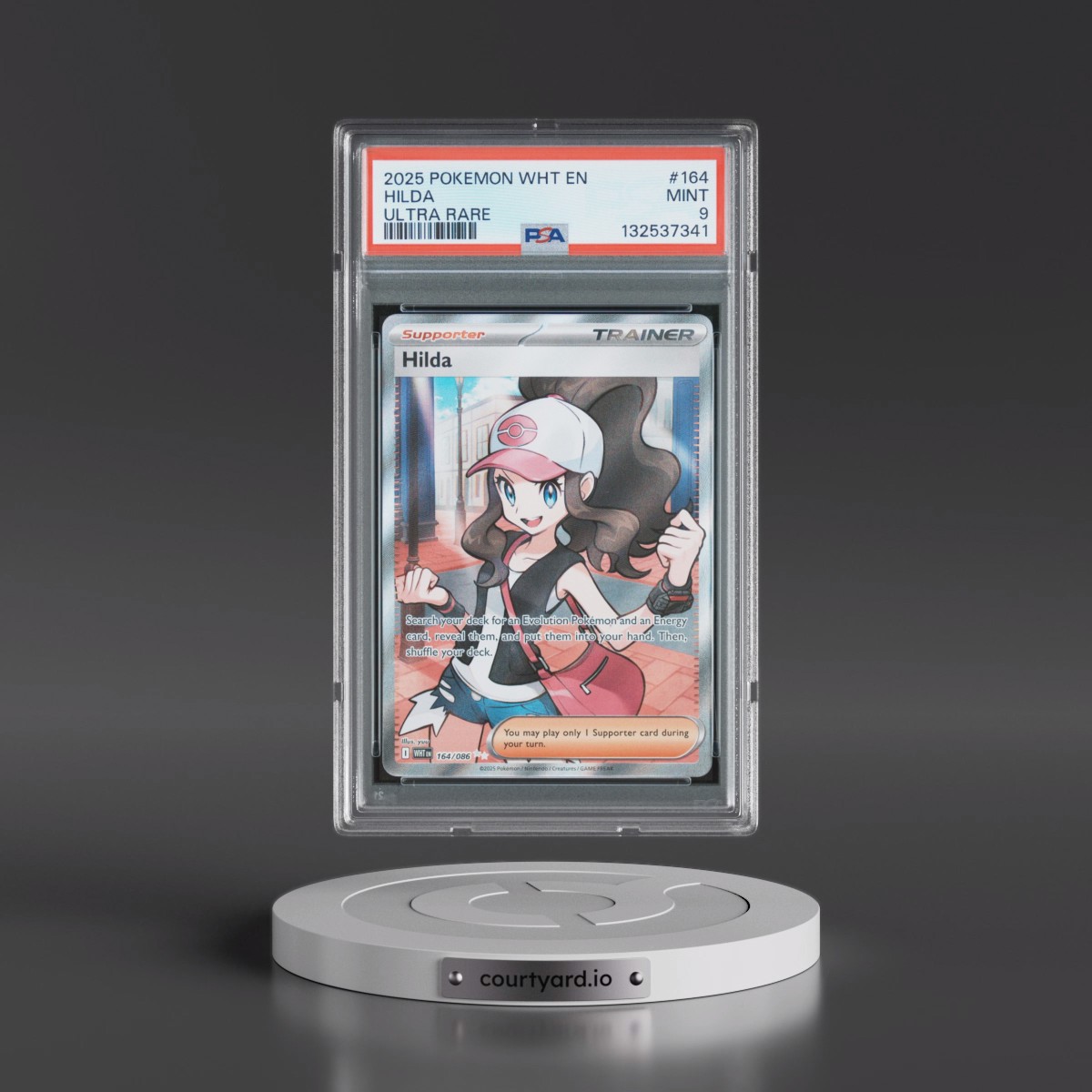 2025 Pokémon Wht EN-White Flare #164 Hilda - Ultra Rare (PSA 9 MINT)