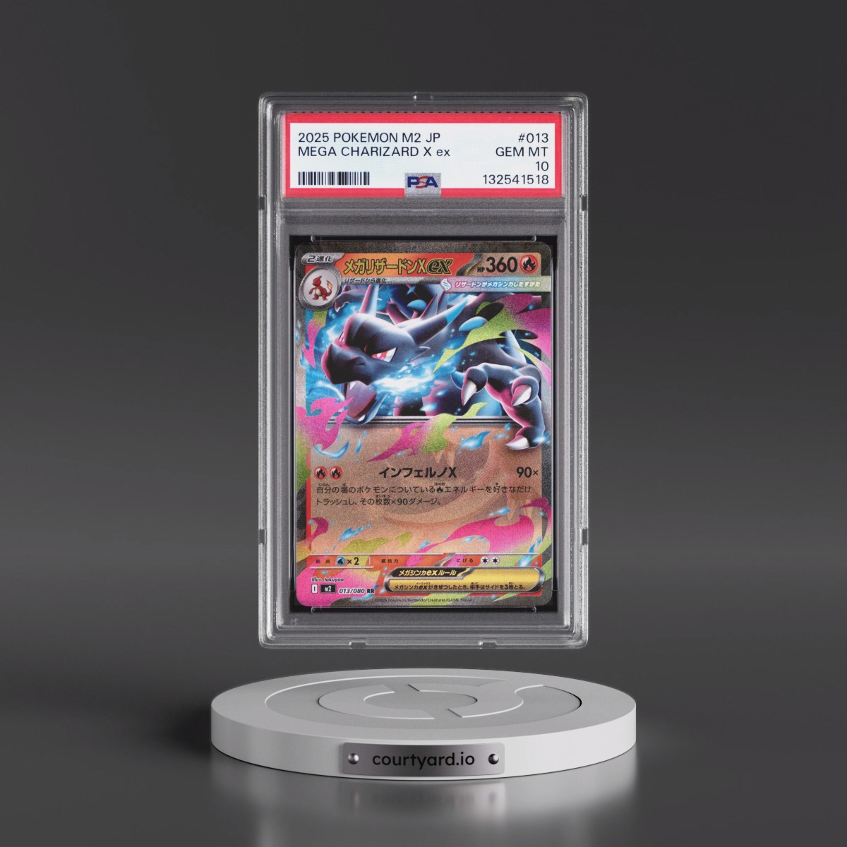 2025 Pokémon M2-Inferno X #013 Mega Charizard X EX - Holo (PSA 10 GEM MINT)