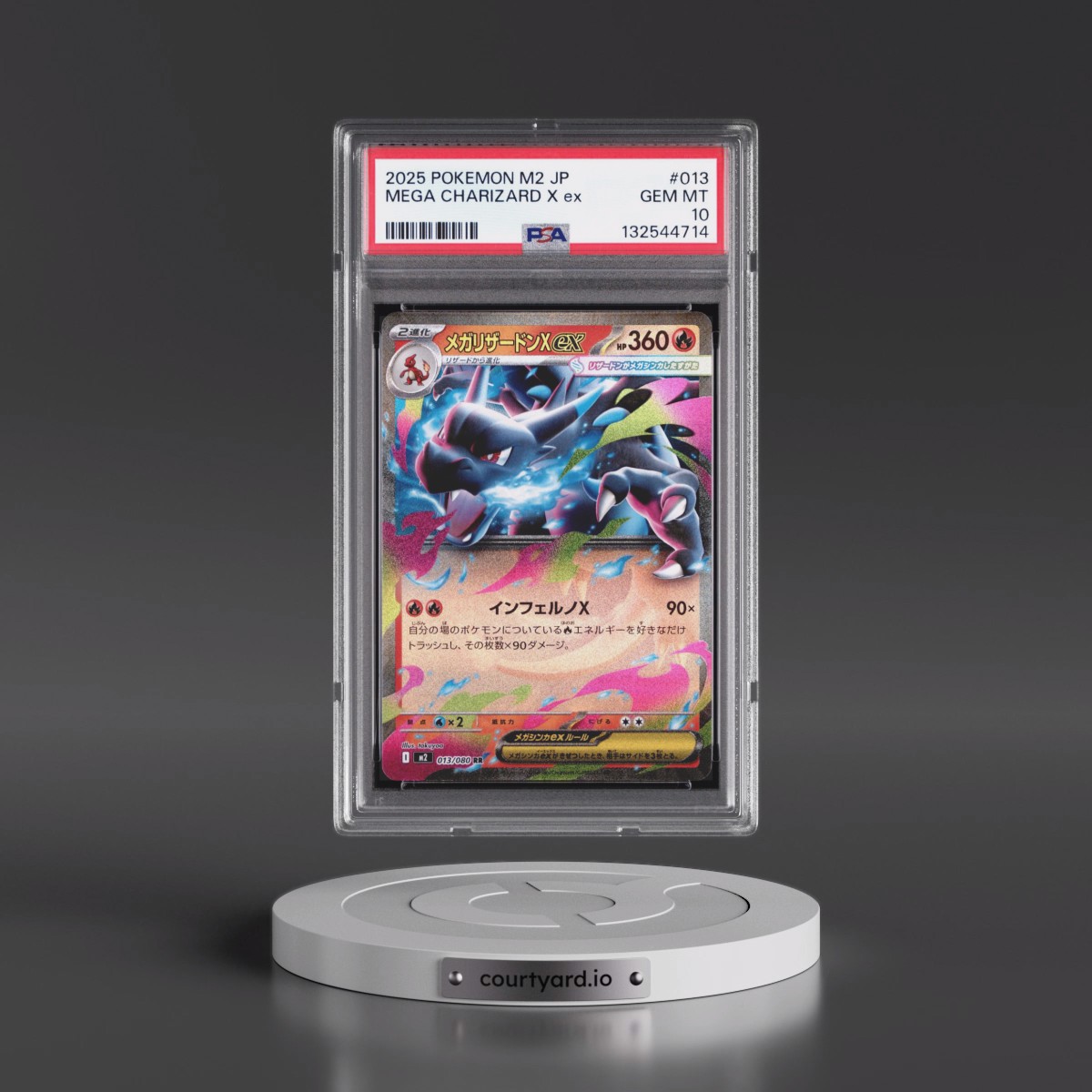 2025 Pokémon M2-Inferno X #013 Mega Charizard X EX - Holo (PSA 10 GEM MINT)