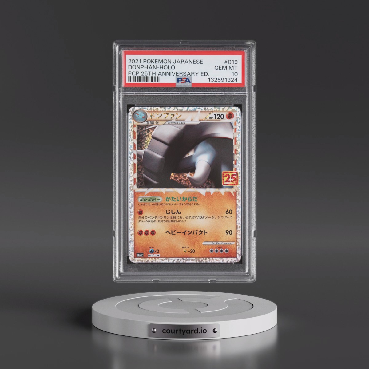 2021 Pokémon Promo Card Pack 25th Anniversary Edition #019 Donphan - Holo (PSA 10 GEM MINT)