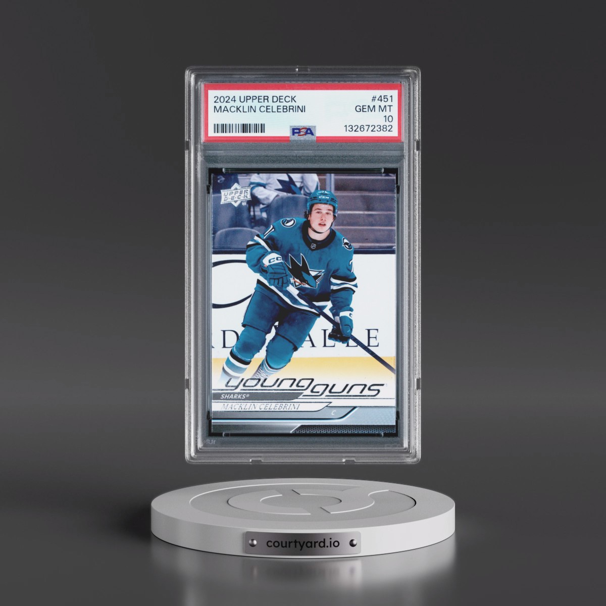 2024 Upper Deck #451 Macklin Celebrini (PSA 10 GEM MINT)