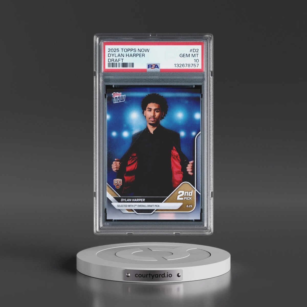 2025 Topps Now Draft #D2 Dylan Harper (PSA 10 GEM MINT)