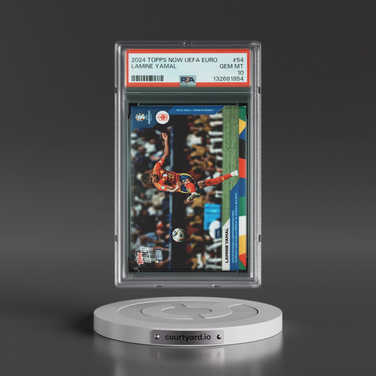 2024 Topps Now UEFA Euro #54 Lamine Yamal (PSA 10 GEM MINT)
