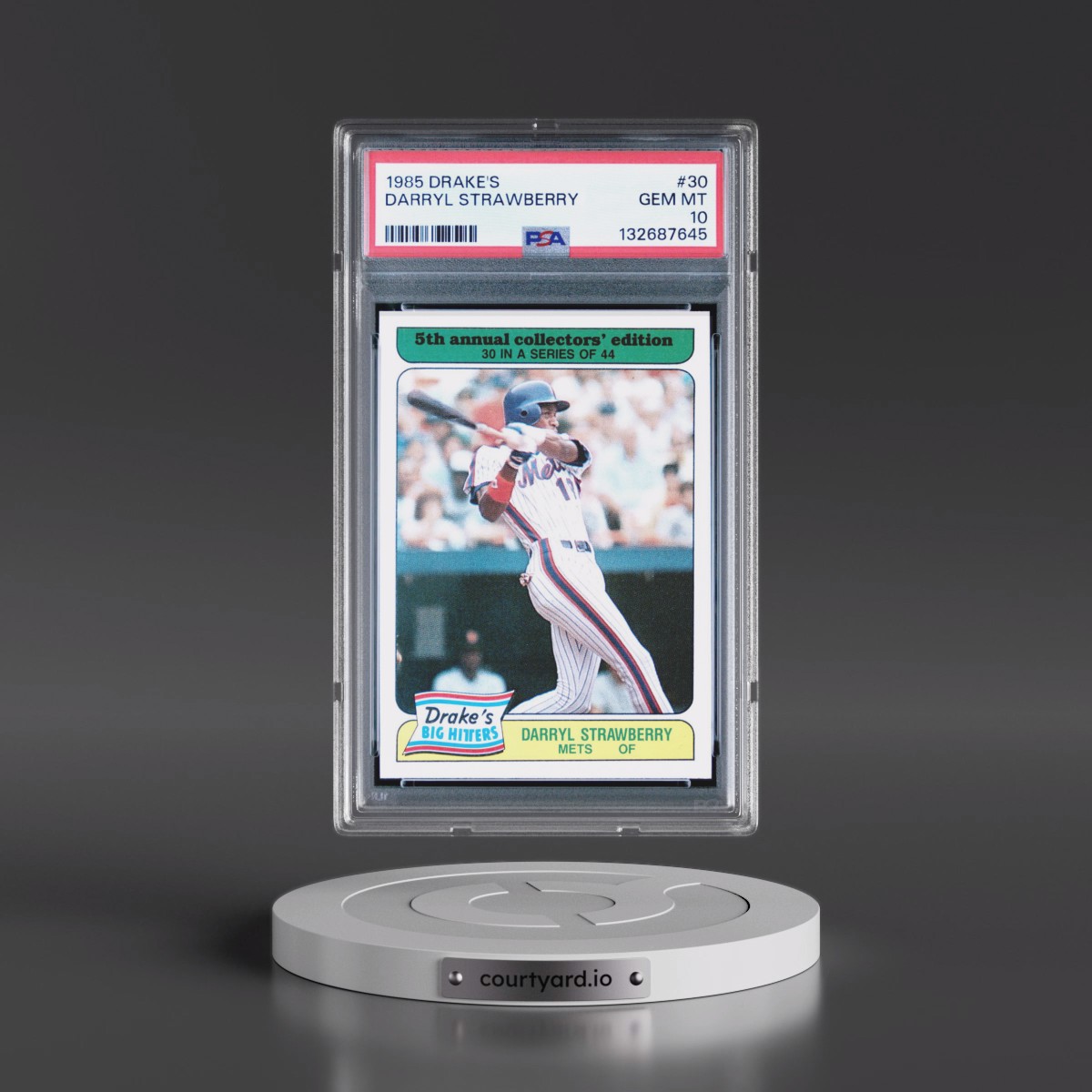 1985 Drake's #30 Darryl Strawberry (PSA 10 GEM MINT)