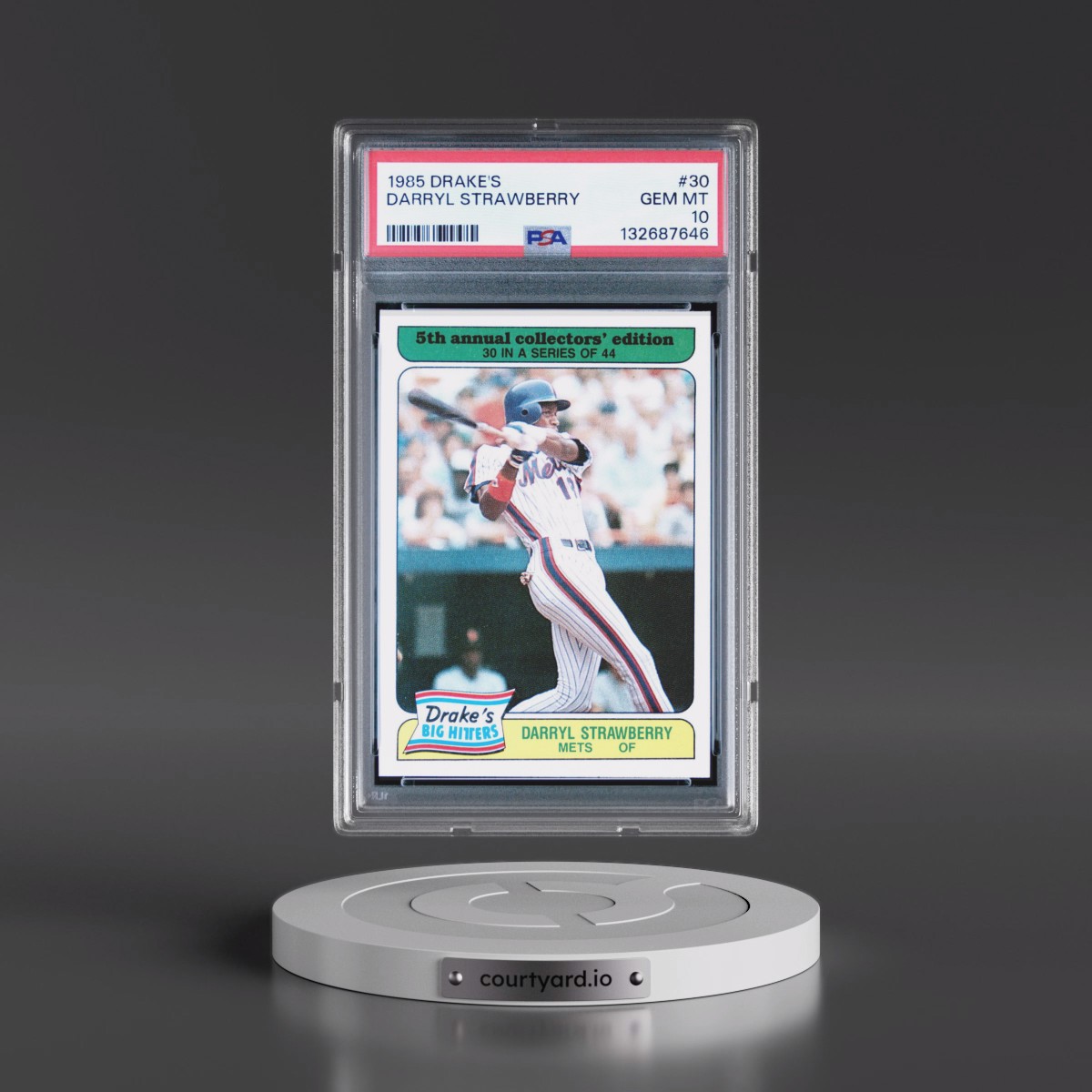 1985 Drake's #30 Darryl Strawberry (PSA 10 GEM MINT)