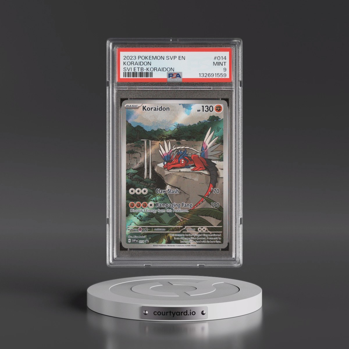 2023 Pokémon Svp EN-SV Black Star Promo #014 Koraidon - Scarlet & Violet Elite Trainer Box-Koraidon (PSA 9 MINT)