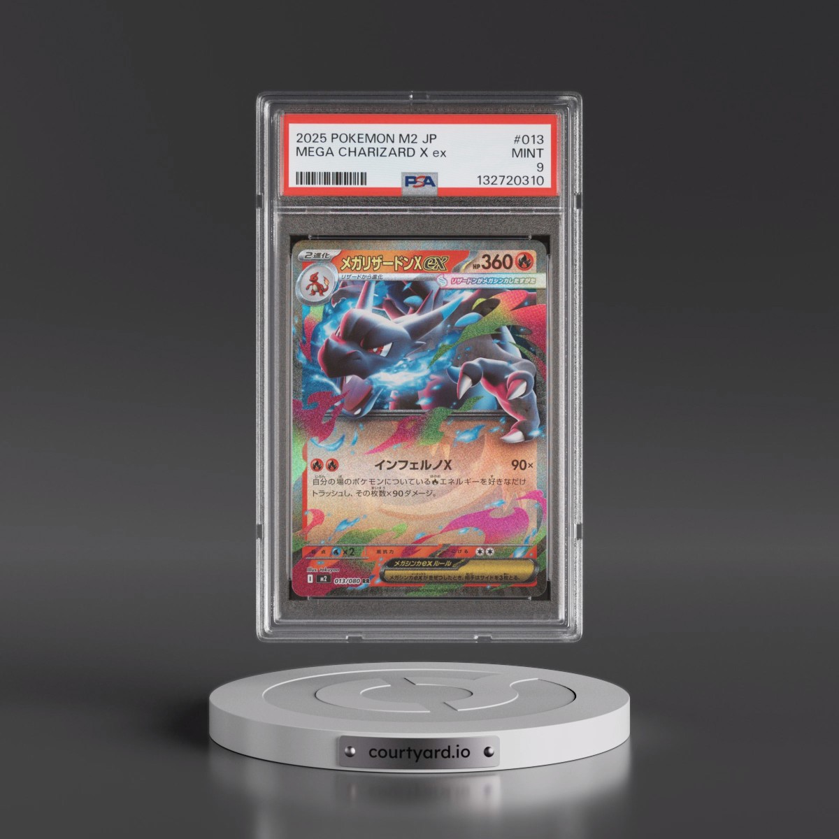 2025 Pokémon M2-Inferno X #013 Mega Charizard X EX - Holo (PSA 9 MINT)