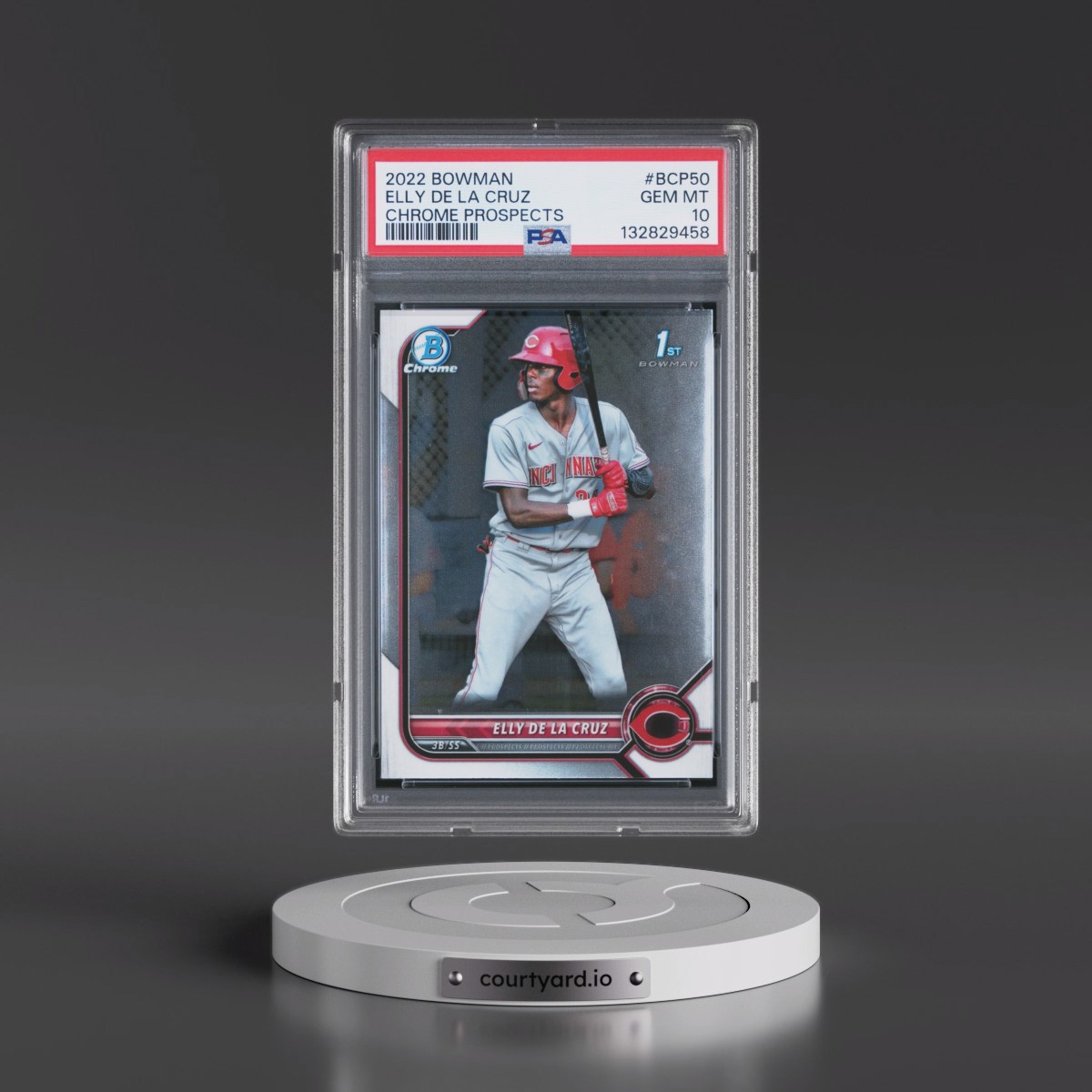 2022 Bowman Chrome Prospects #BCP50 Elly de La Cruz (PSA 10 GEM MINT)