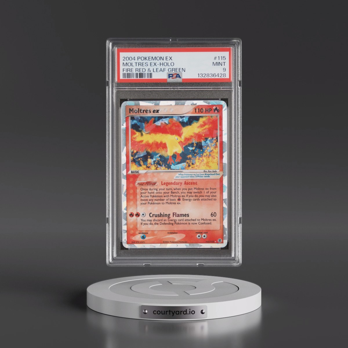 2004 Pokémon EX Fire Red & Leaf Green #115 Moltres EX - Holo Holo (PSA 9 MINT)