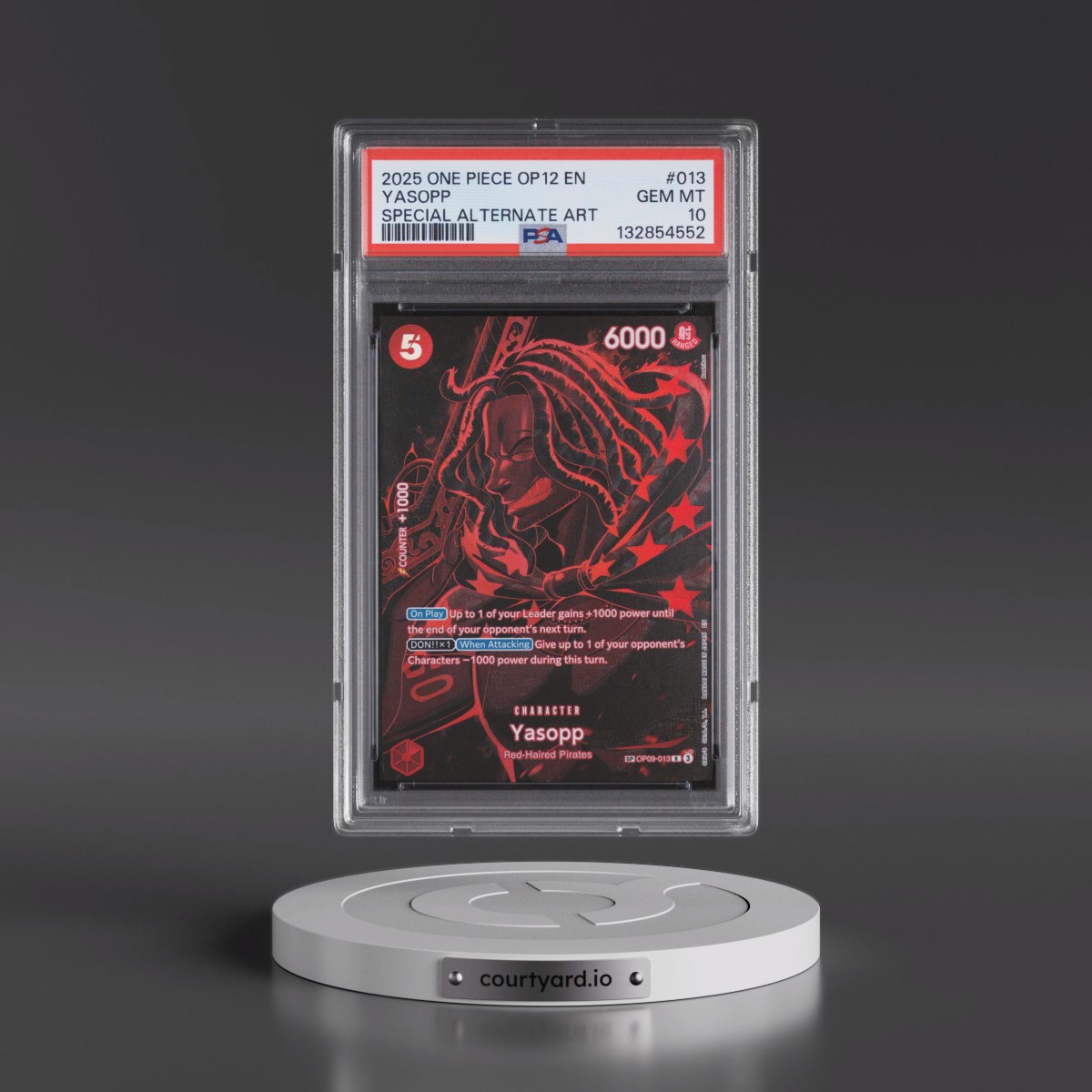 2025 One Piece OP12-Legacy of the Master #013 Yasopp - Special Alternate Art (PSA 10 GEM MINT)
