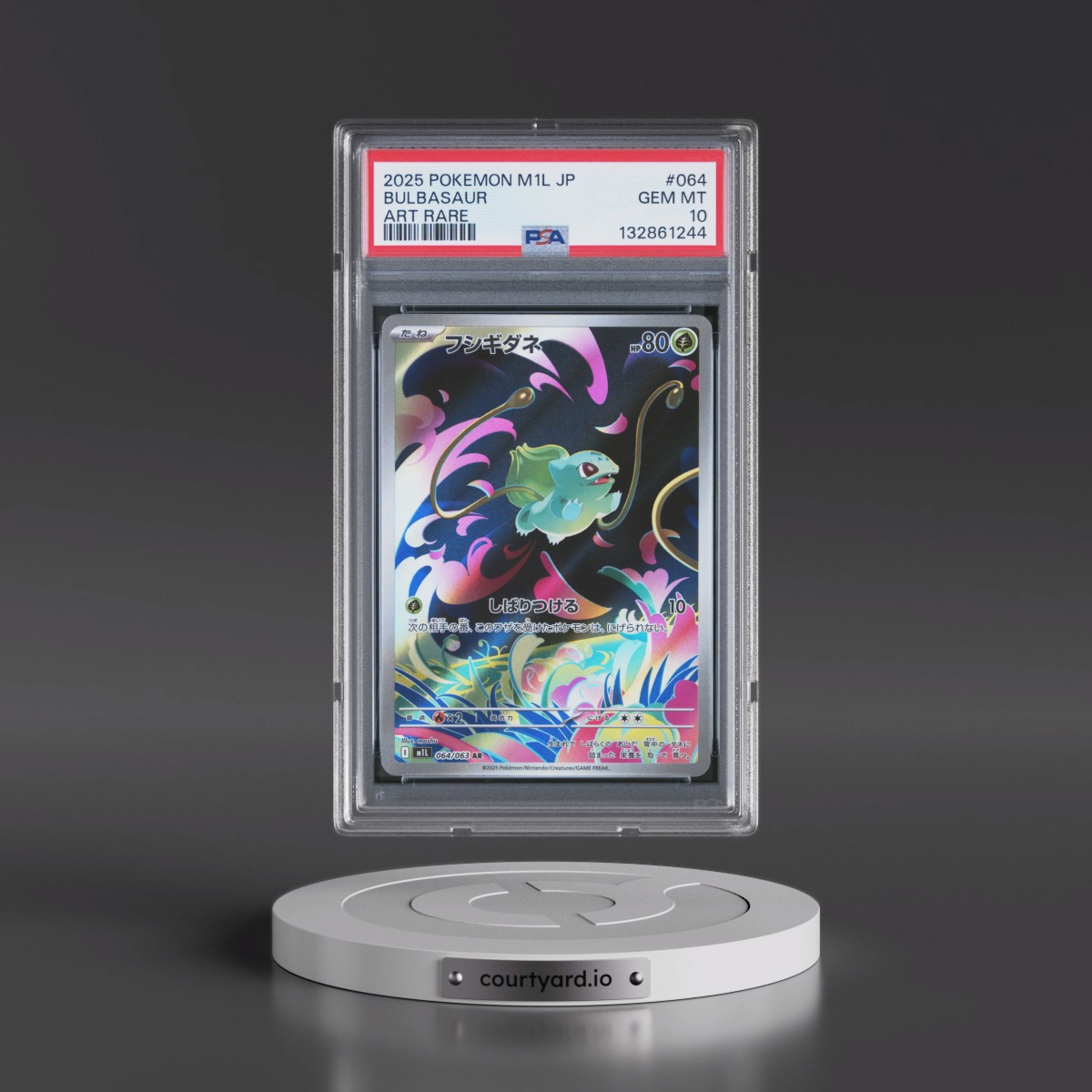 2025 Pokémon M1l-Mega Brave #064 Bulbasaur - Art Rare (PSA 10 GEM MINT)