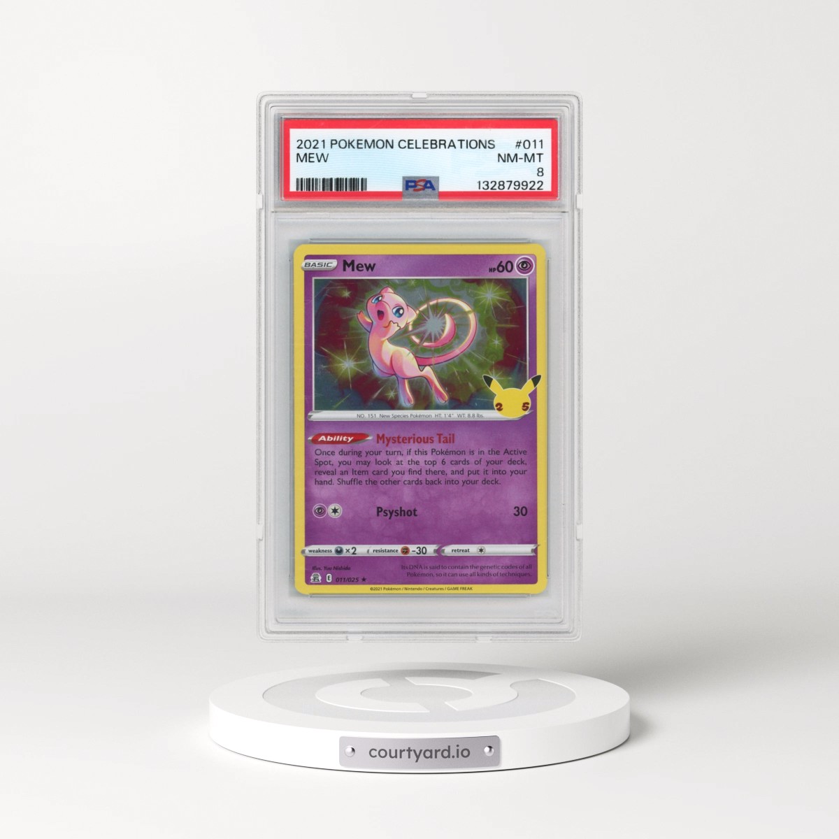 2021 Pokémon Celebrations #011 Mew (PSA 8 NM-MT)