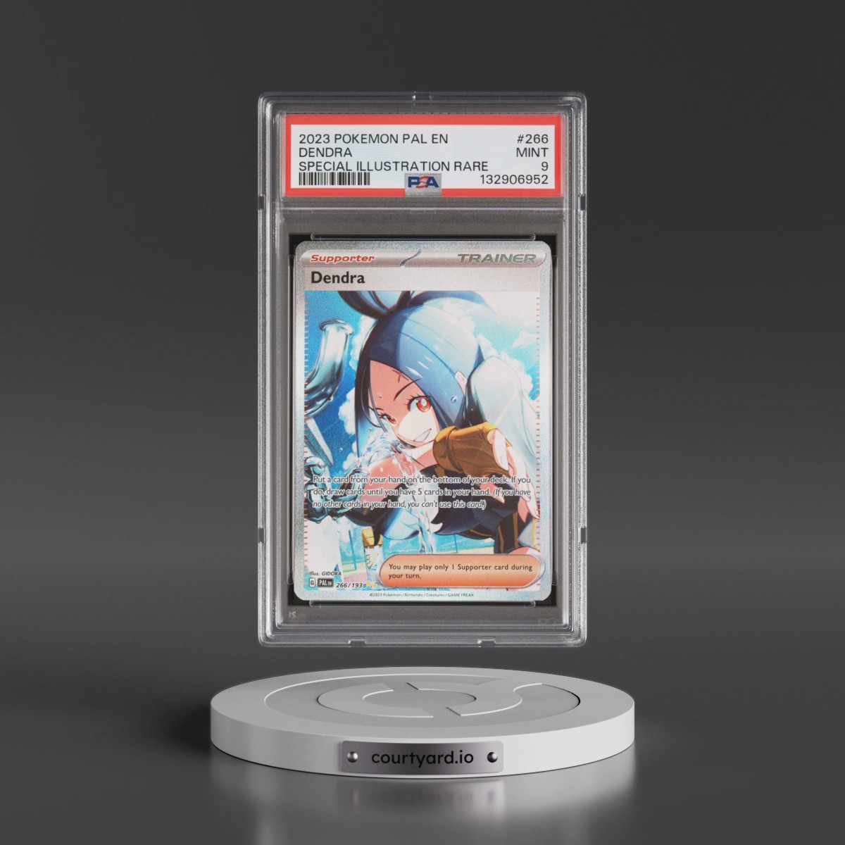 2023 Pokémon Pal EN-Paldea Evolved #266 Dendra - Special Illustration Rare (PSA 9 MINT)