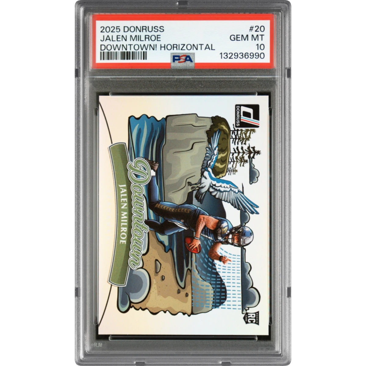 2025 Panini Donruss Downtown Horizontal #20 Jalen Milroe (PSA 10 GEM MINT)