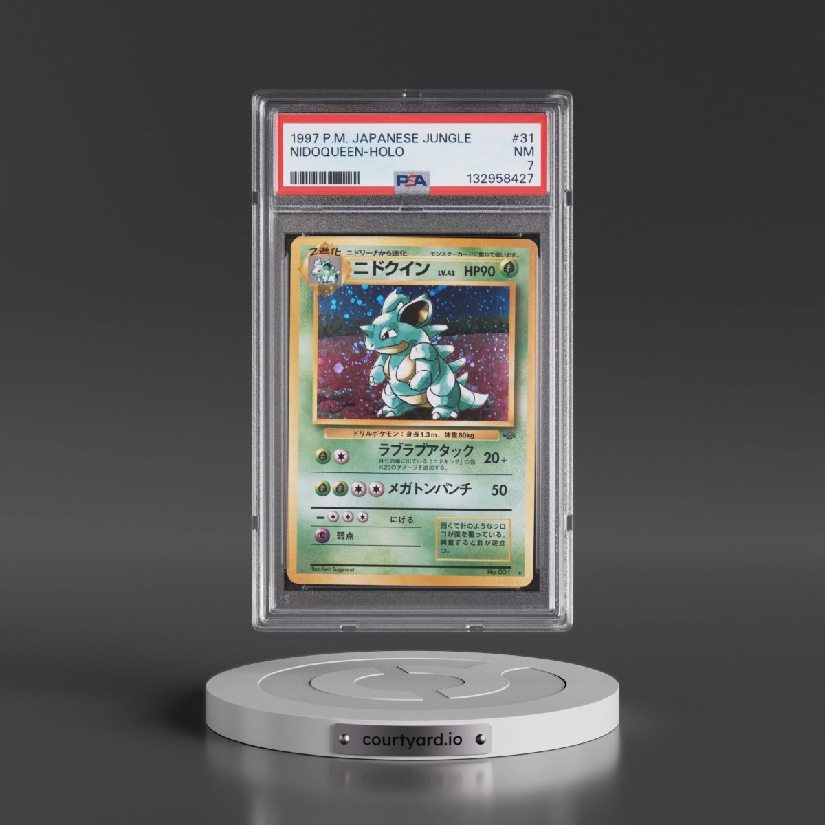 1997 Pokémon Jungle #31 Nidoqueen - Holo (PSA 7 NM)