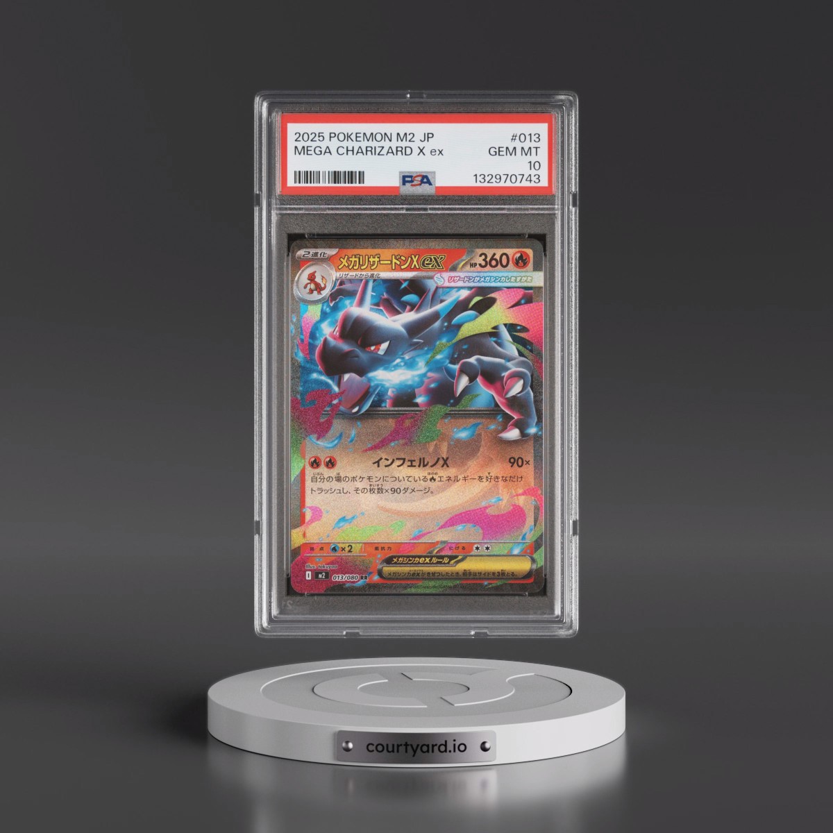 2025 Pokémon M2-Inferno X #013 Mega Charizard X EX - Holo (PSA 10 GEM MINT)