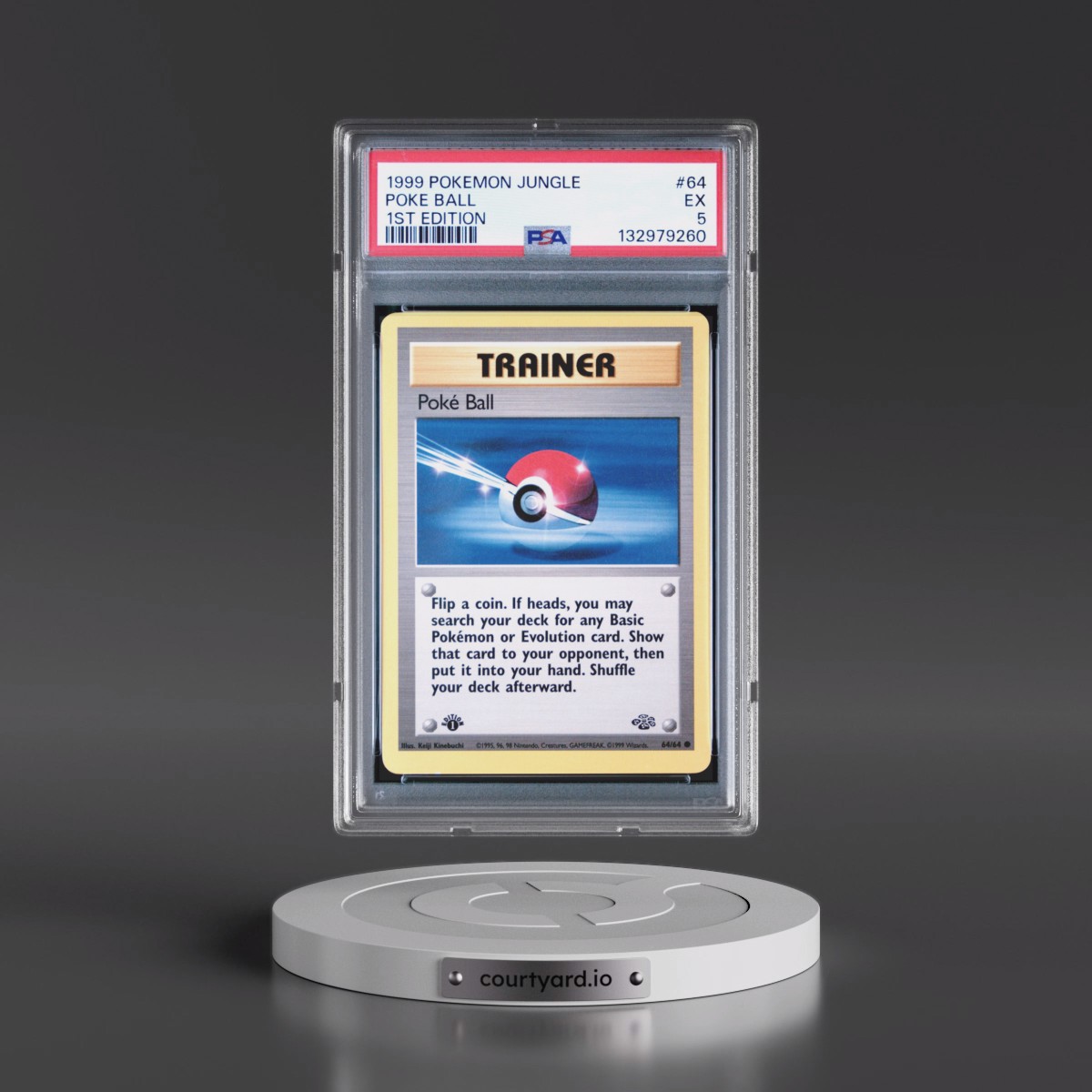 1999 Pokémon Jungle #64 Poke Ball - 1st Edition (PSA 5 EX)