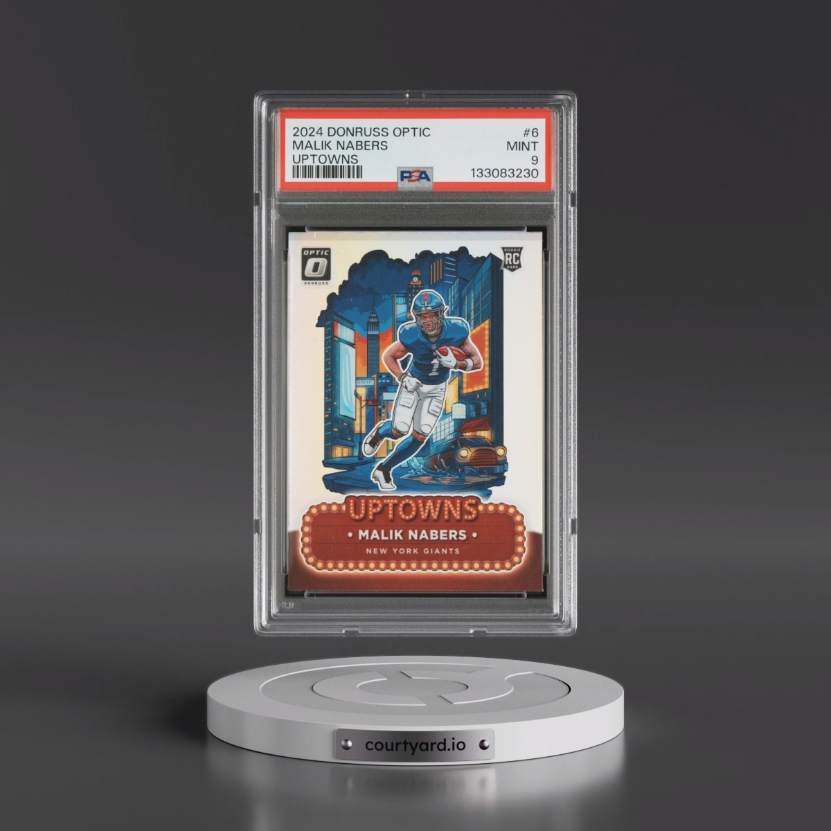 2024 Panini Donruss Optic Uptowns #6 Malik Nabers (PSA 9 MINT)