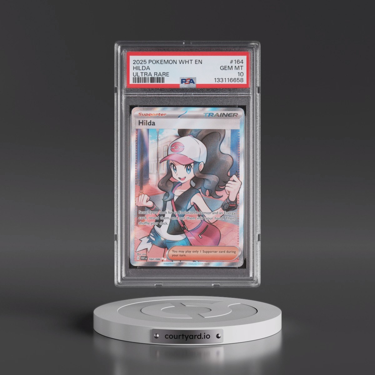 2025 Pokémon Wht EN-White Flare #164 Hilda - Ultra Rare (PSA 10 GEM MINT)